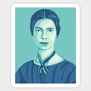 Emily Dickinson Portrait and Quote Sticker